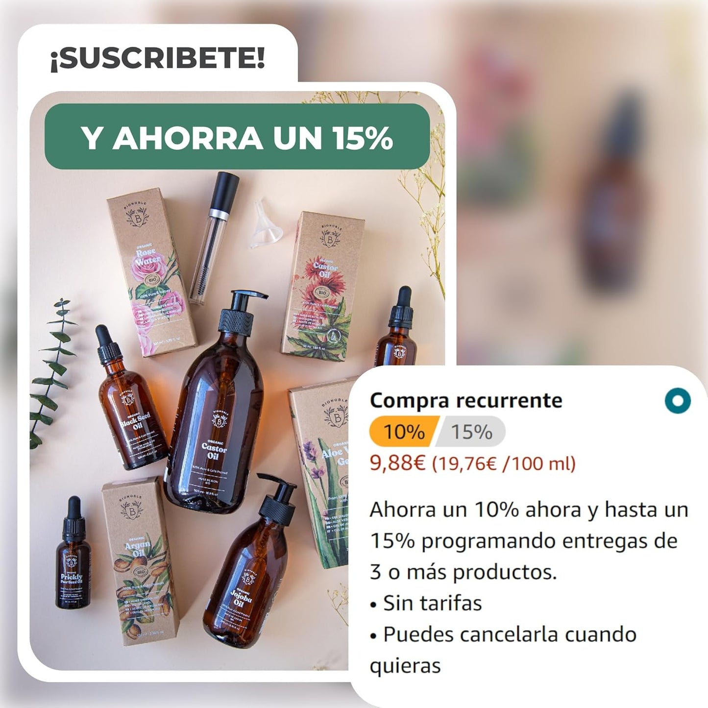 Aceite De Jojoba Orgánico 50Ml 100% Puro, Natural Y Prensado En Frío - Rostro, Cuerpo, Cabello, Barba, Uñas - Vegano Y Cruelty Free - Jojoba Oil - Botella De Vidrio + Pipeta + Bomba.