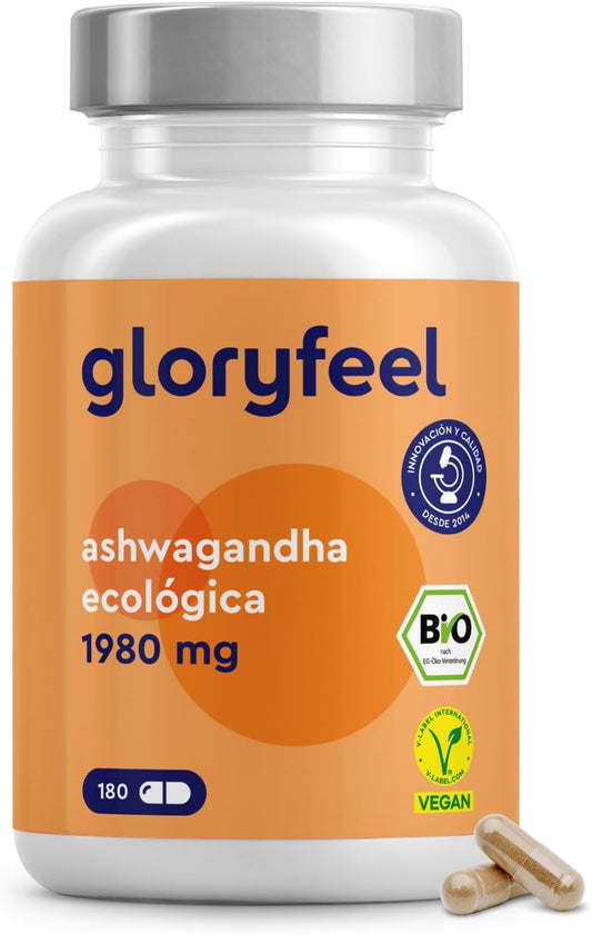 Ashwagandha Cápsulas BIO - 1980Mg Por Dosis Diaria (660Mg Por Cápsula) - Auténtica Baya Del Sueño De La India - 180 Cápsulas Withania Somnifera - Vegano, Sin Aditivos Y Probada En Laboratorio