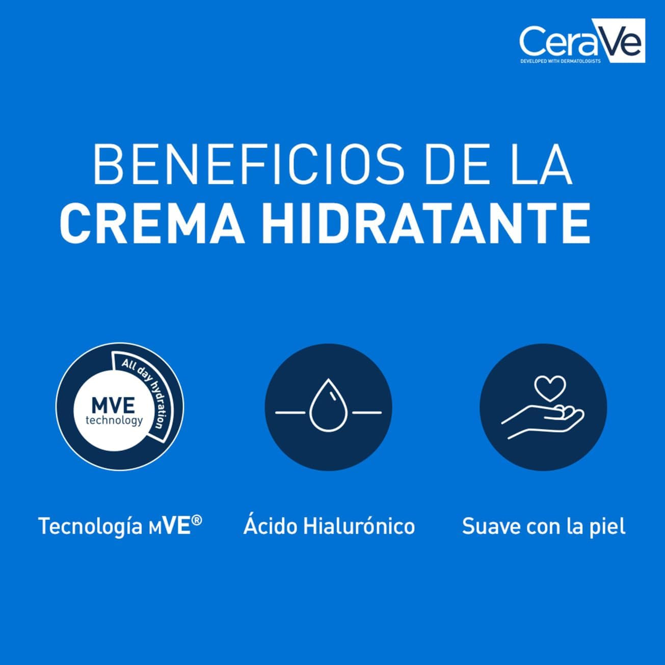 Cerave Crema Hidratante Para Rostro Y Cuerpo, Idónea Para Piel Seca a Muy Seca, Hidrata Y Restaura La Barrera De La Piel, Enriquecida Con Ceramidas Esenciales Y Ácido Hialurónico, 177Ml