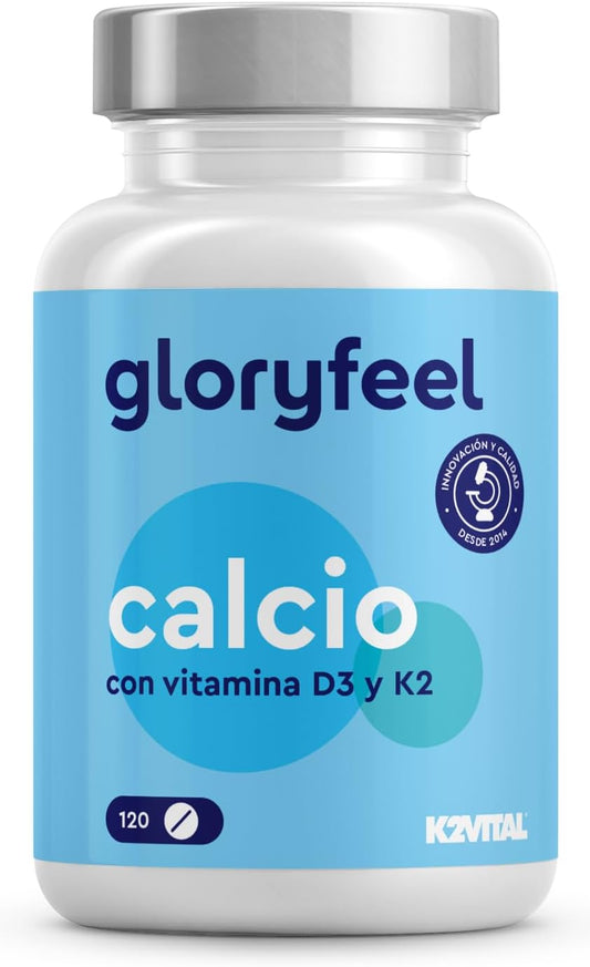 Citrato De Calcio 800Mg + Vitamina D3 Y K2, Para Una Absorción Máxima Del Calcio* - Materia Prima K2VITAL® (99,7+% All-Trans) - Mantenimiento De Dientes, Huesos Y Músculos Normales