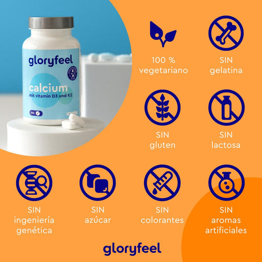 Citrato De Calcio 800Mg + Vitamina D3 Y K2, Para Una Absorción Máxima Del Calcio* - Materia Prima K2VITAL® (99,7+% All-Trans) - Mantenimiento De Dientes, Huesos Y Músculos Normales